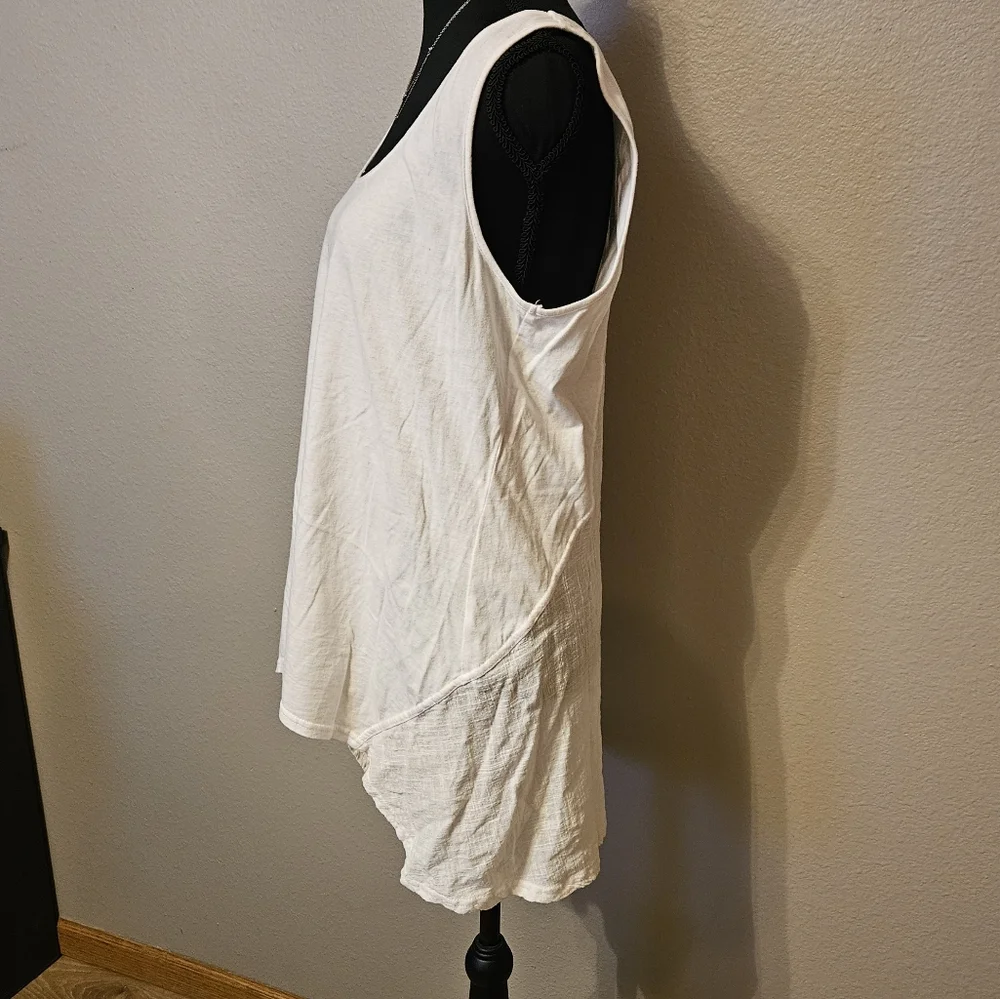 XCVI womens Large White Tank Top - Picture 7 of 7